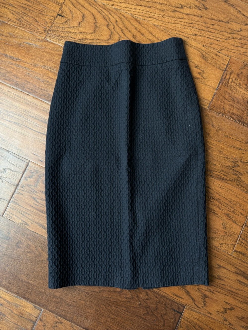 Classiques Entier Black Textured Pencil Skirt